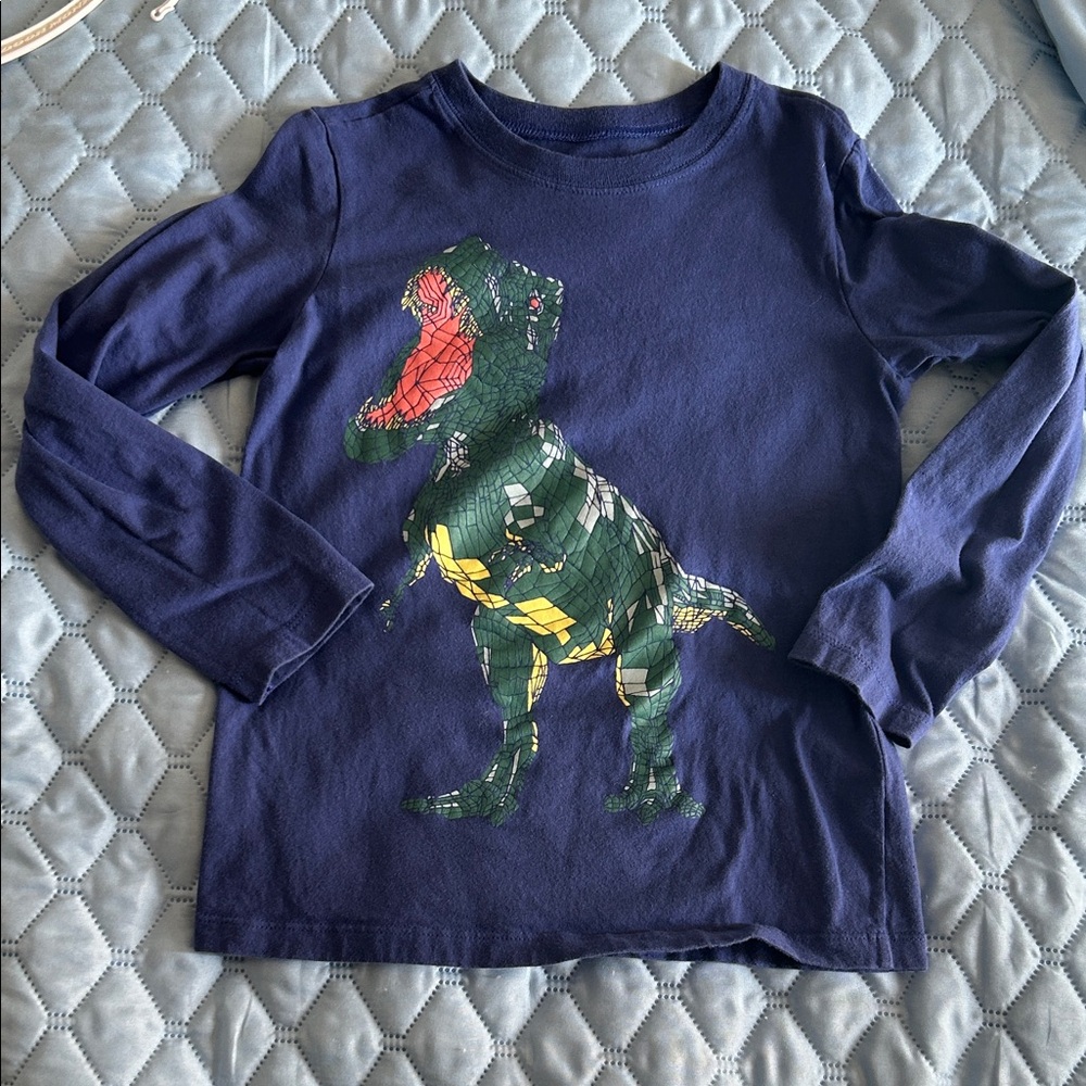 Carter's Navy Dinosaur Long Sleeve Tee